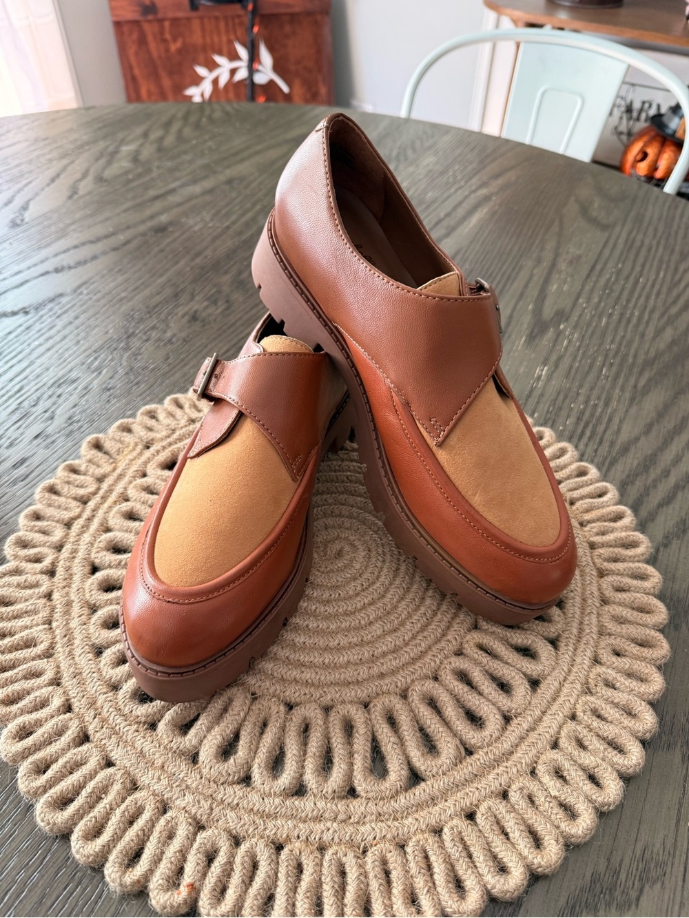 Seychelles Catch Me Womens two-toned platform loafer Sz 8.5 New